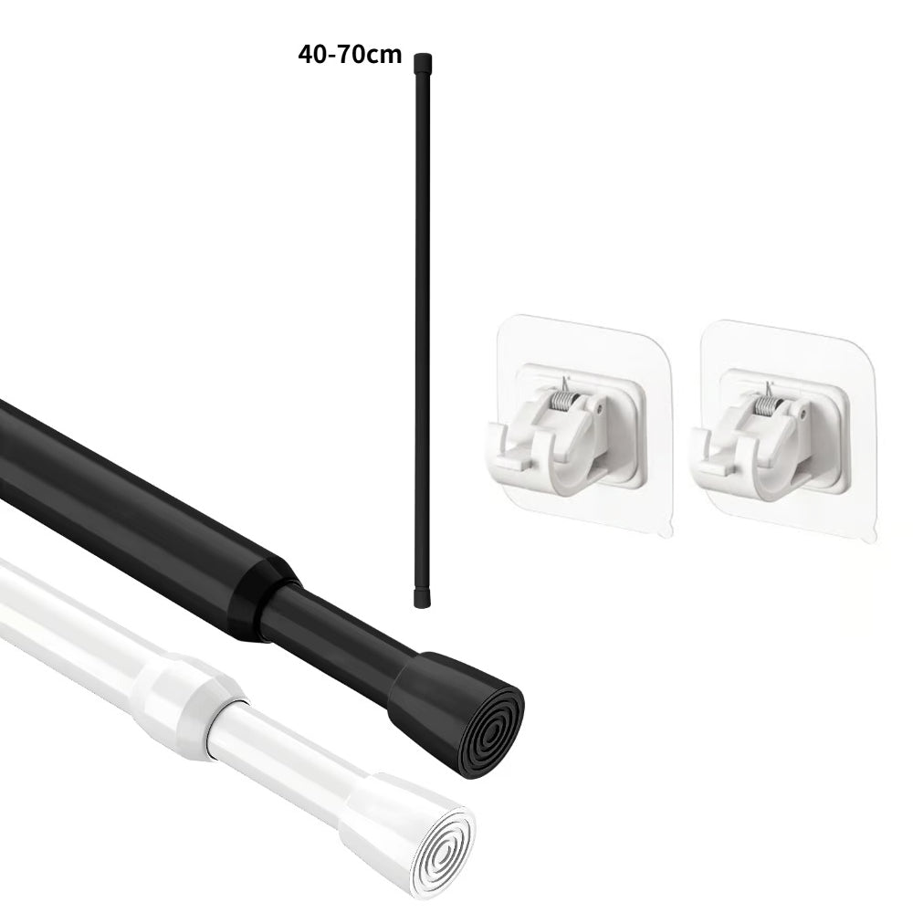 Nail-Free Adjustable Curtain Rod Brackets (Set of 2)