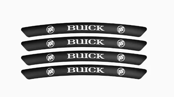 3D Metal Stickers for Car Tires / Wheel Rims