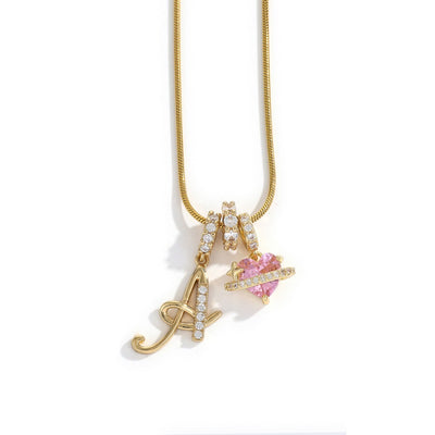 Elegant necklace with a heart pendant