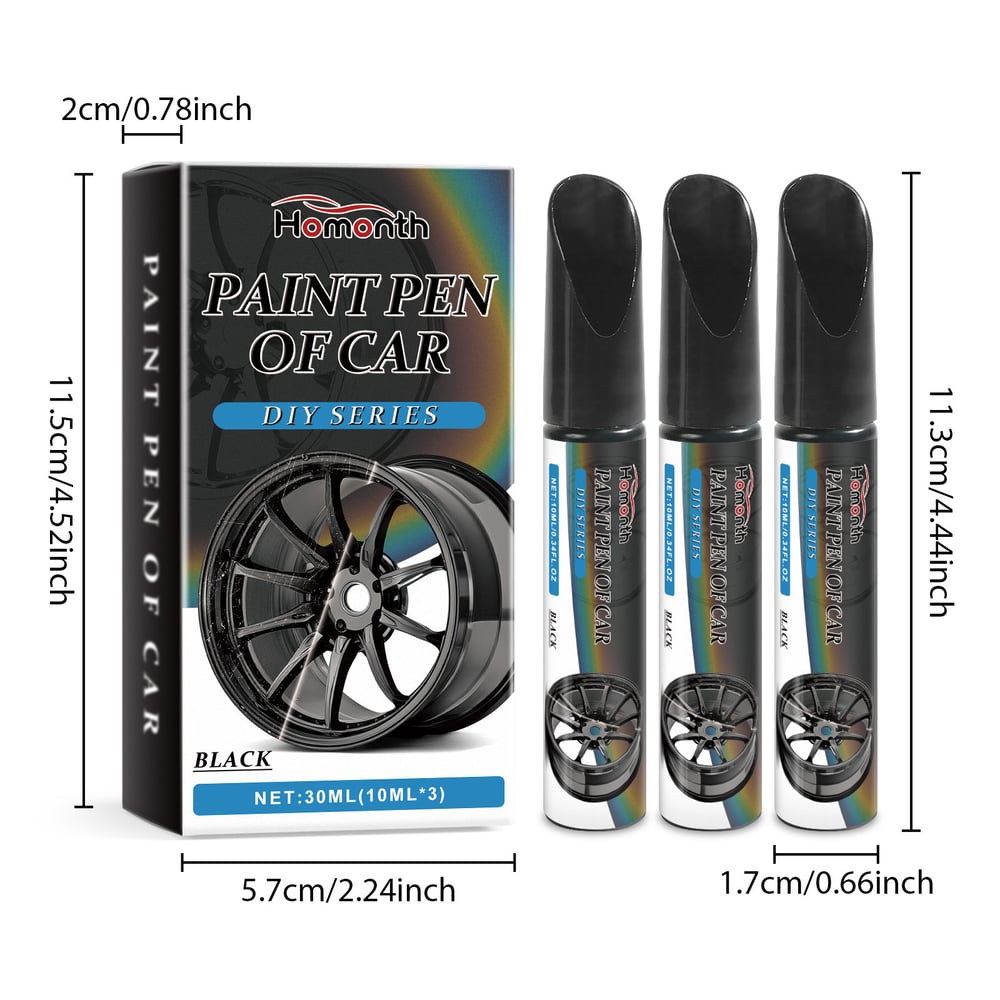 Car Wheel Scratch Repair Pen - 3 Pack