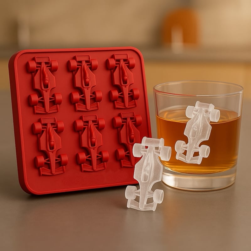 3D Ice Cube Mold – Formula 1 Race Car (6 Shapes)