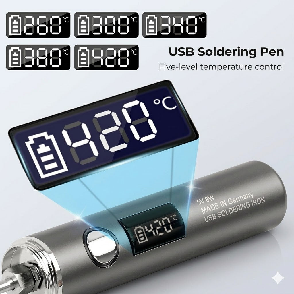 USB Rechargeable Soldering Pen