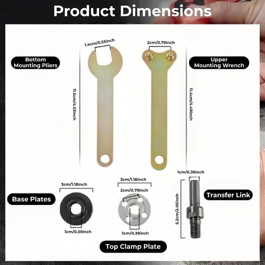 Adapter Set - From Drill to Grinder