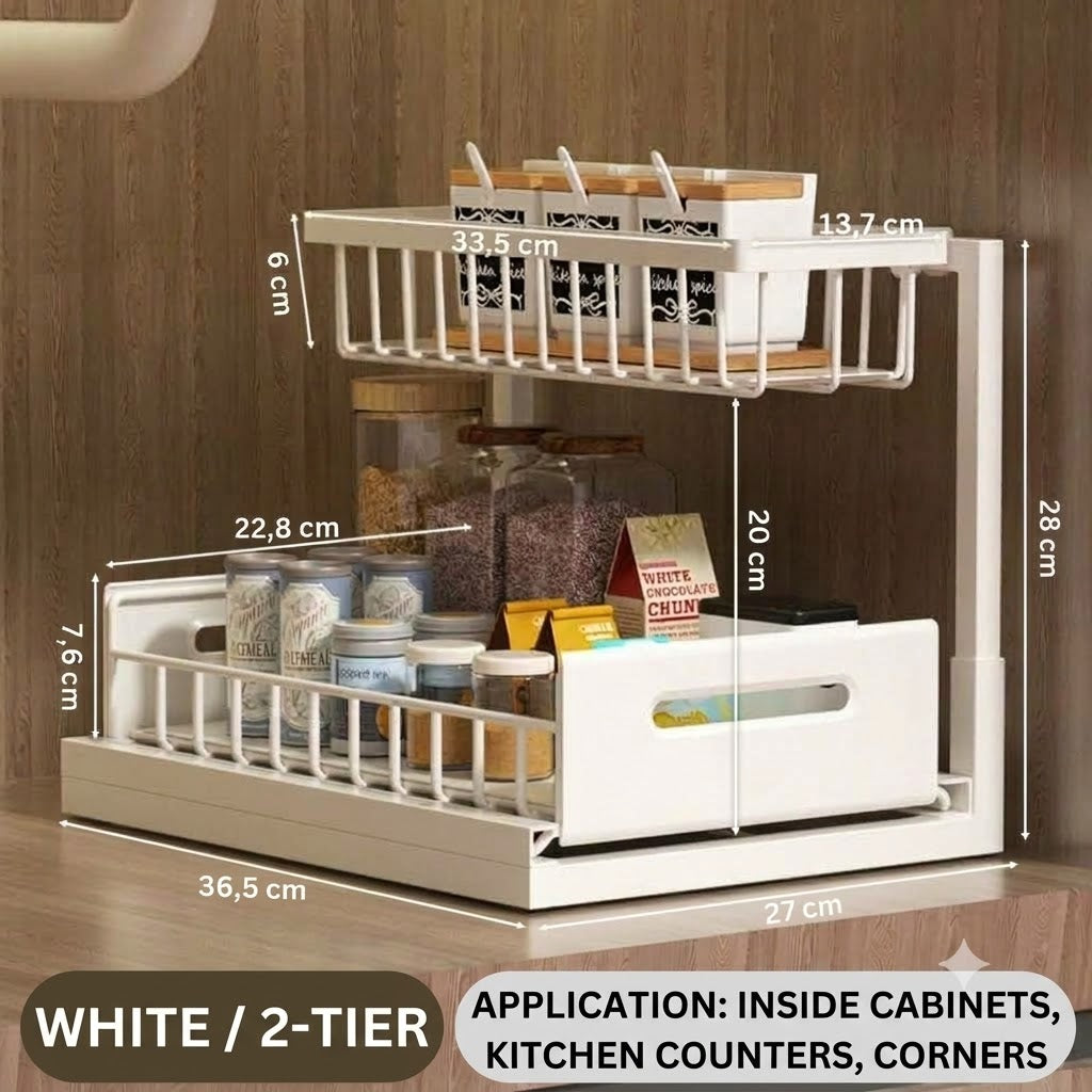 2-Tier Pull-Out Under-Sink Organizer