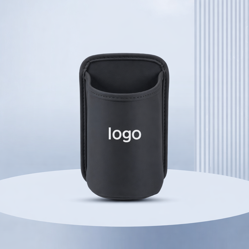 2-in-1 Leather Car Cup Holder