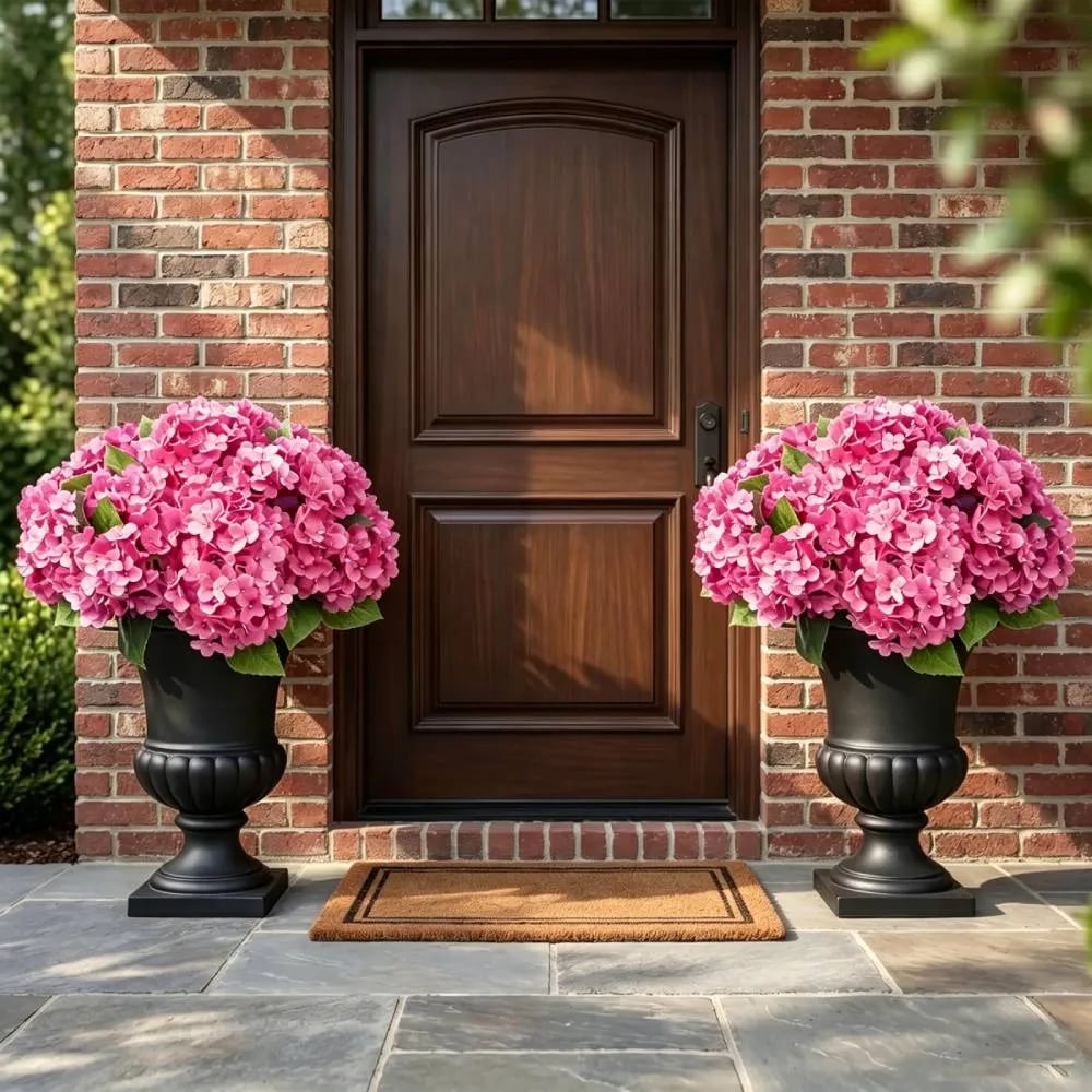 🌼Artificial Hydrangea for Outdoors – UV-Resistant, Waterproof & Wind-Resistant 💐