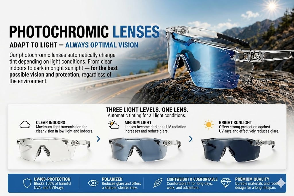 Cycling Sunglasses – Sunglasses with Adaptive Lenses