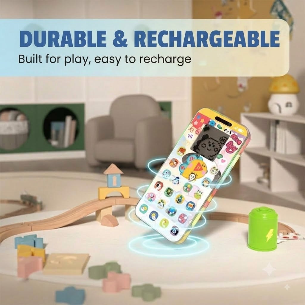 🔥📢 50% OFF📱 Kids' Learning Smartphone | Play & Learn, Eye-Friendly Design – The Ideal Choice for Early Education ✨👶