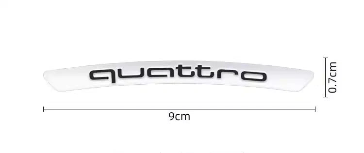 3D Metal Stickers for Car Tires / Wheel Rims