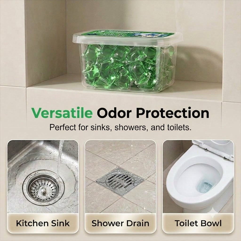Cleaning & Deodorizing Tablets for Drain Pipes