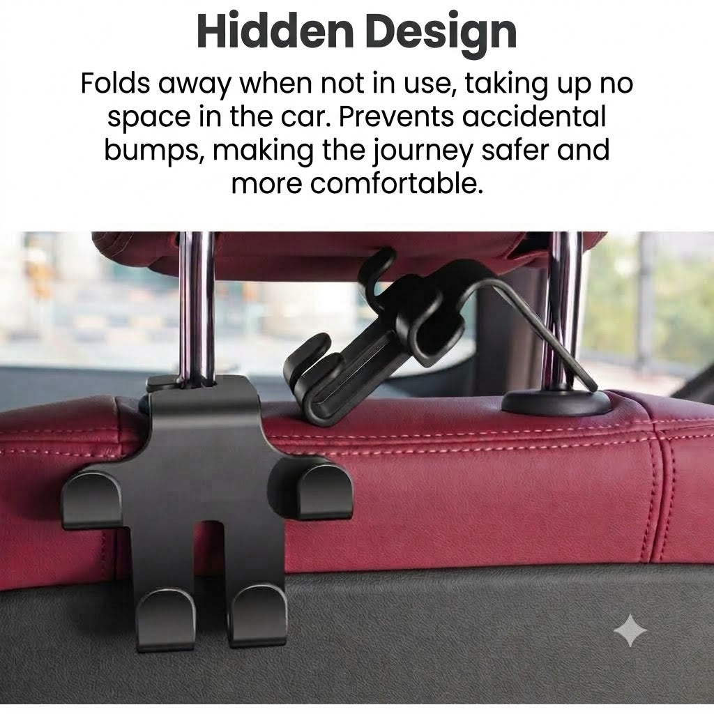 Car Headrest Hooks (2-Pack)