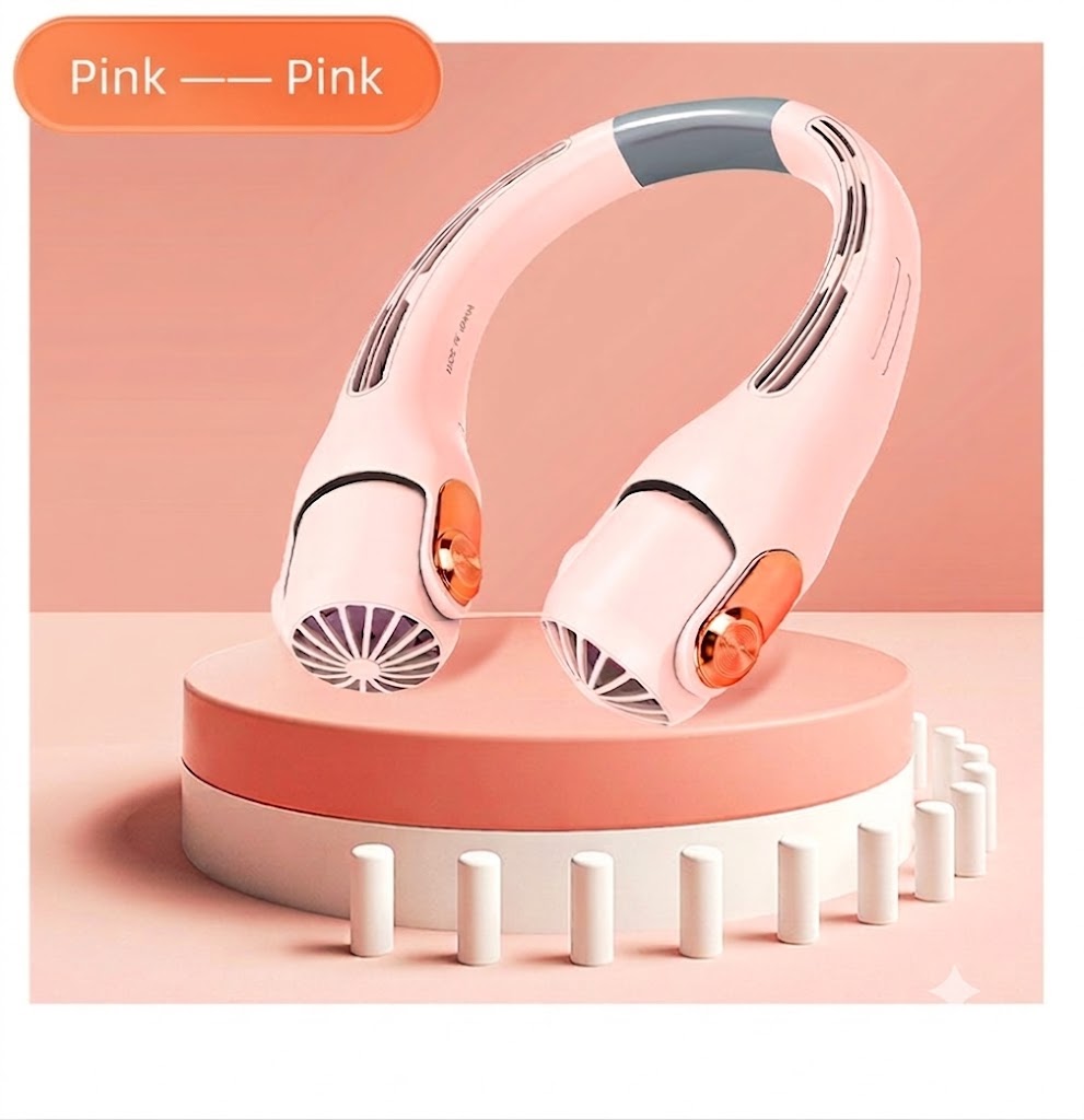 Neck Air Conditioner & Fan – Silent Personal Cooling for Summer