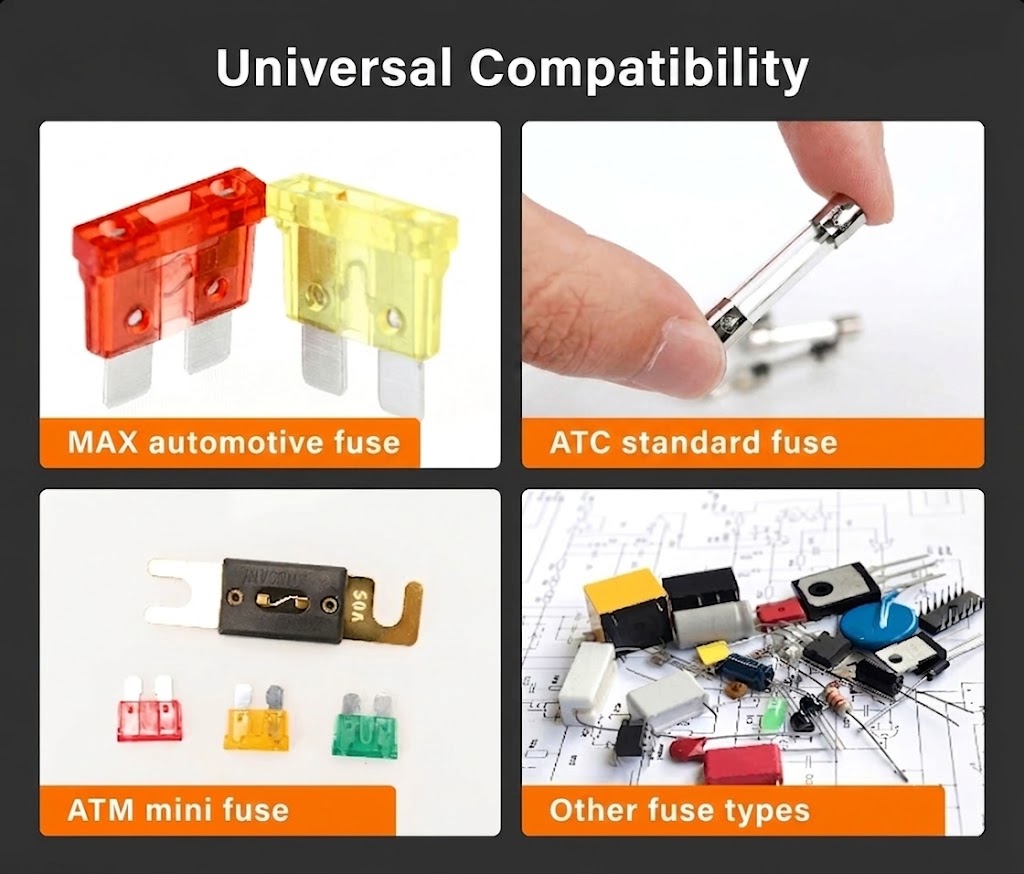 2-in-1 Car Fuse Tester and Puller – Quick Check and Easy Replacement