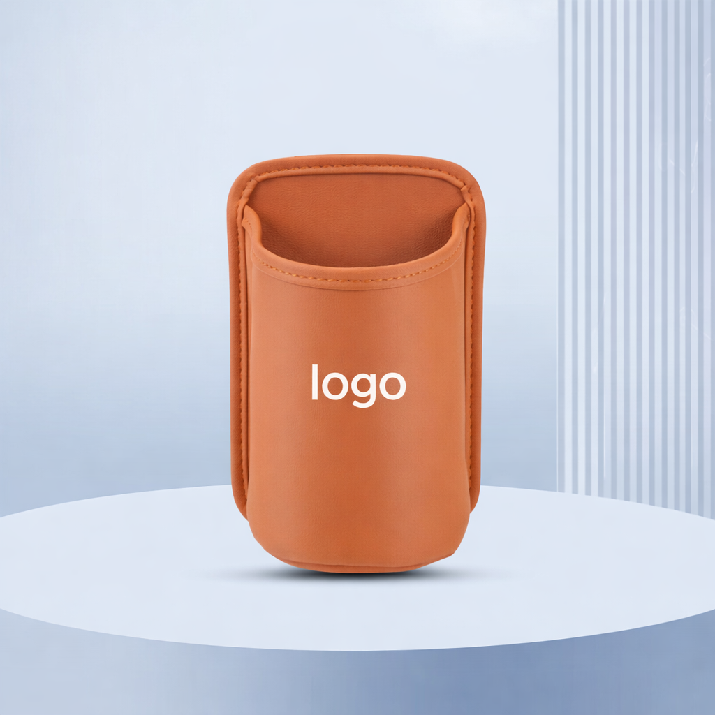 2-in-1 Leather Car Cup Holder