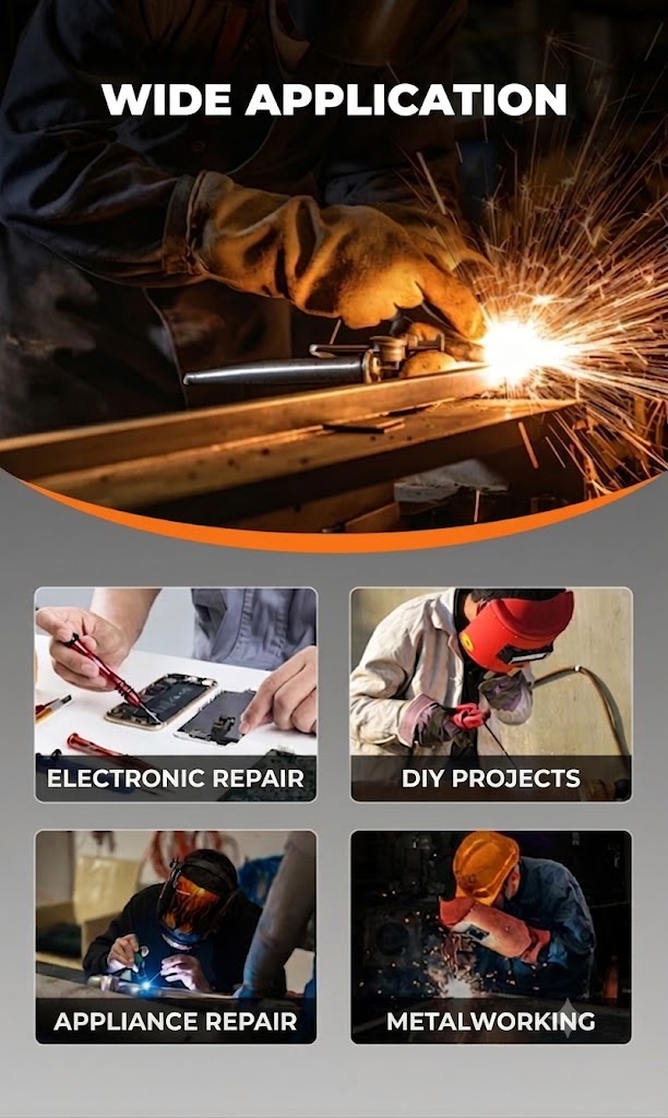⚒️ Efficient 80W Soldering Iron Kit – 12 Pieces