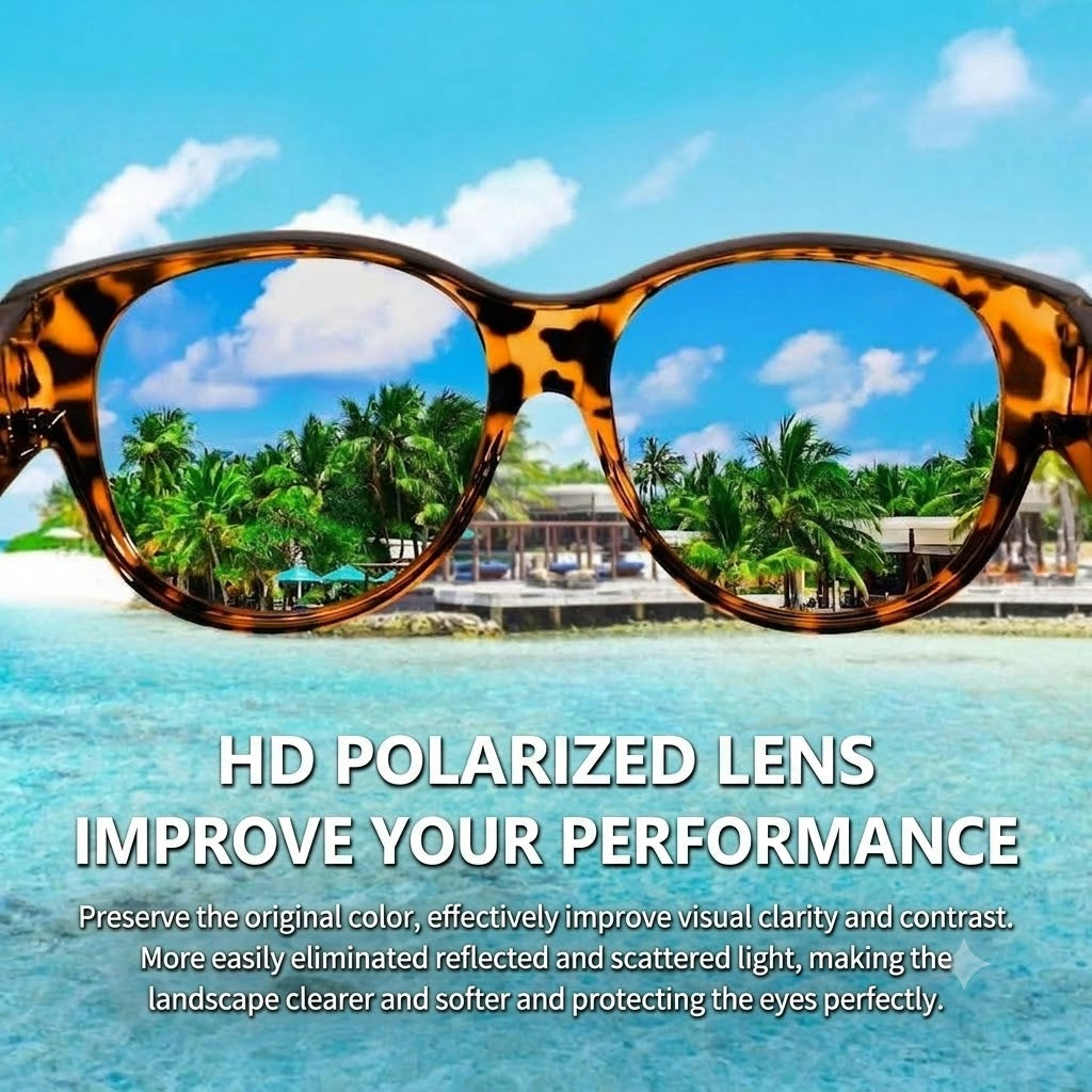 🕶 New Oversized Cat-Eye Sunglasses – Polarized Lenses & UV400 Protection