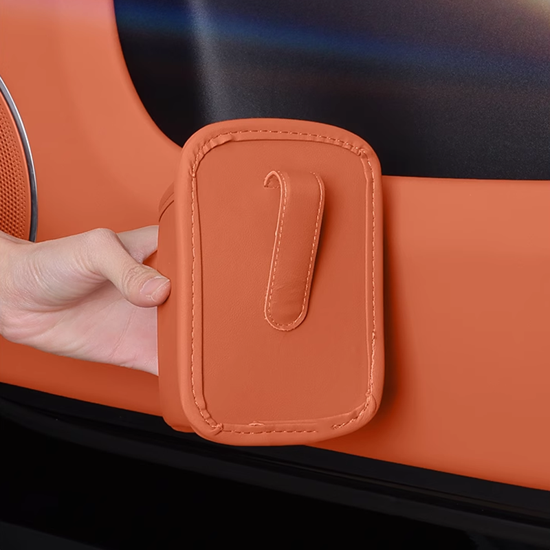 Leather Coffee to Go Holder - Portable Cup Holder with Clip