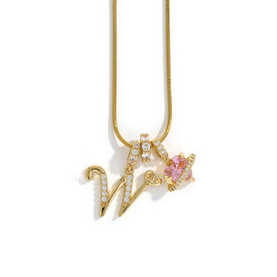 Elegant necklace with a heart pendant