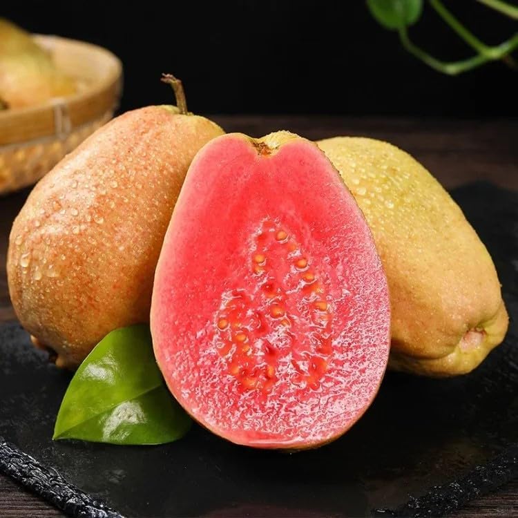 Organic Pink Guava Seeds - 60 Pieces