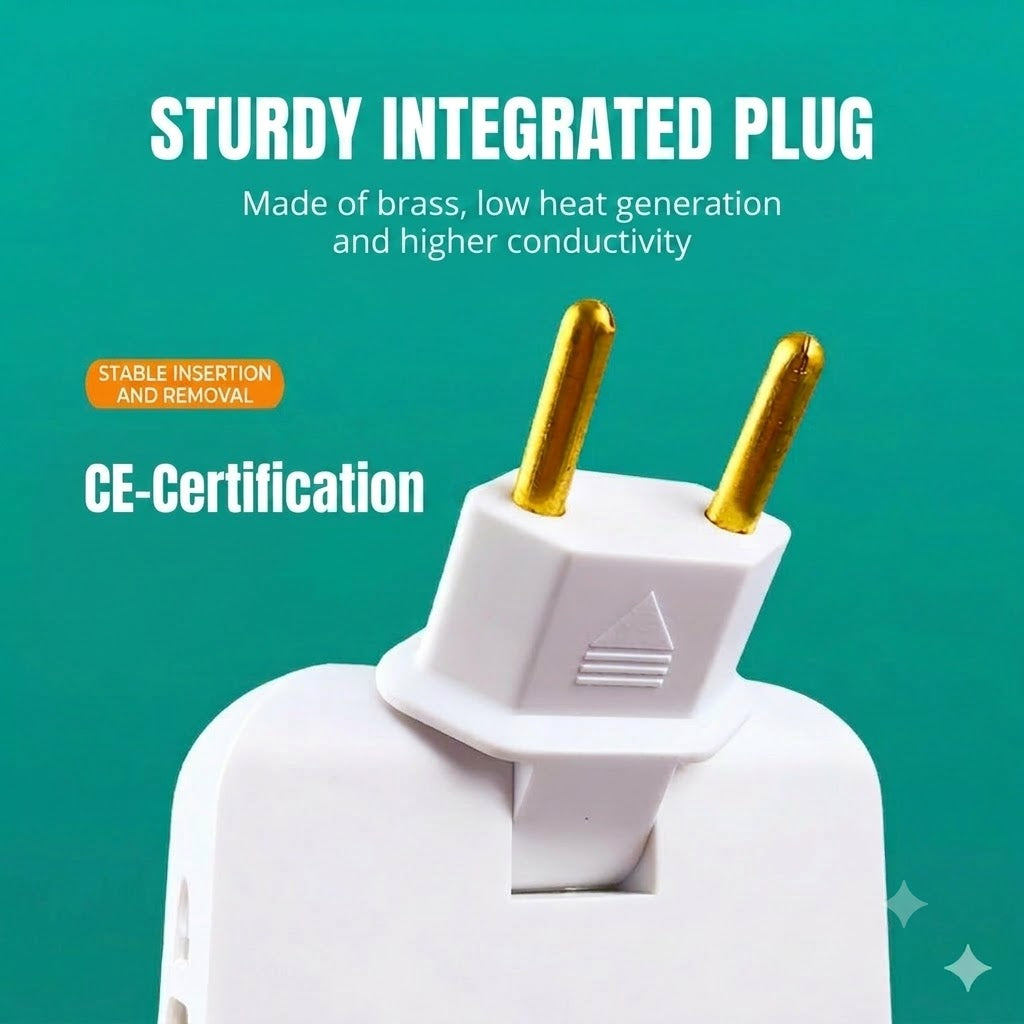🔌 Rotatable Power Strip – The Practical Solution for Tight Spaces