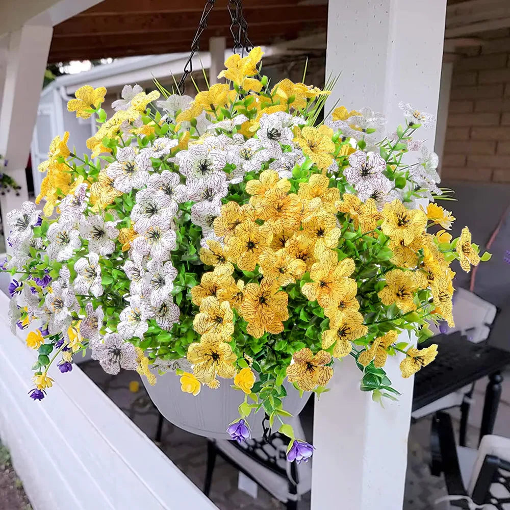 UV-Resistant Artificial Flower - 4 Pieces