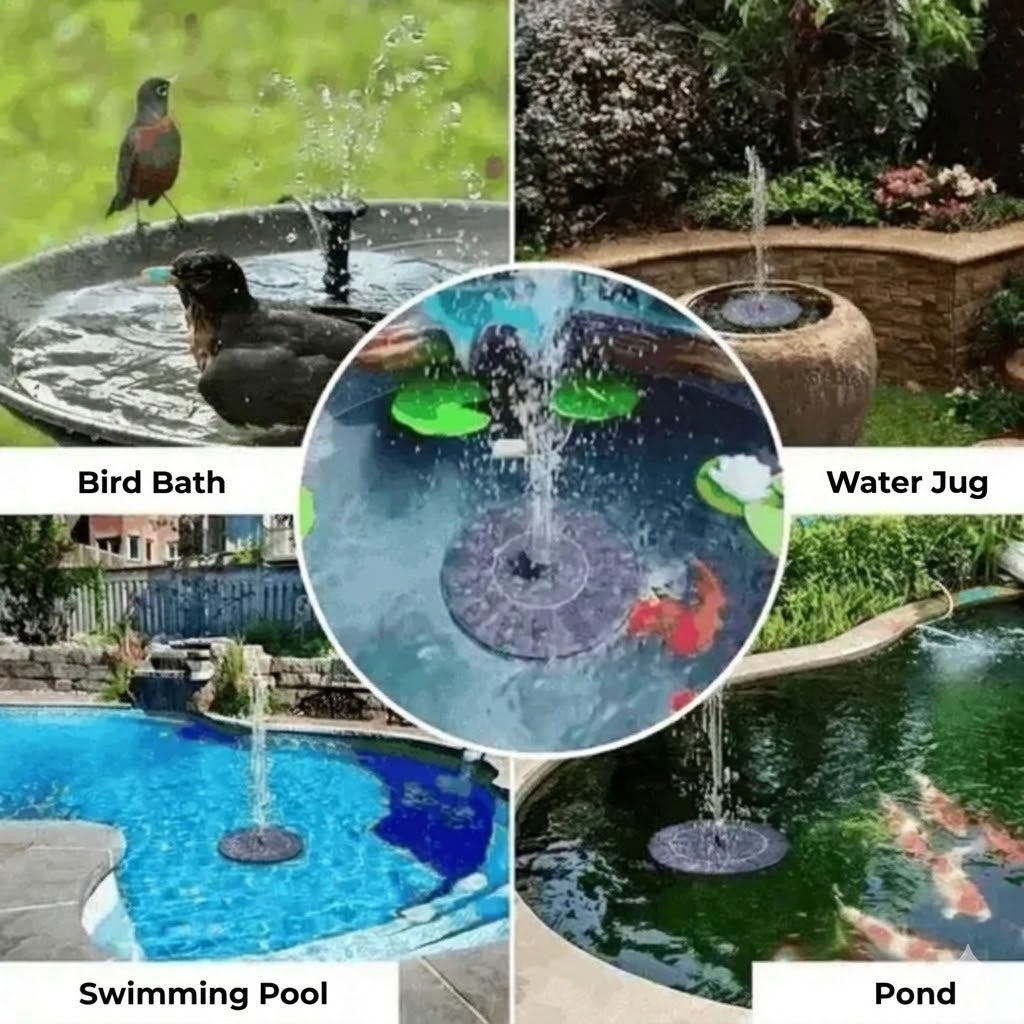 Automatic Solar-Powered Fountain