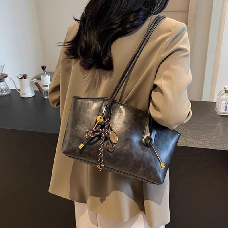 Vegan Leather Shoulder Bag