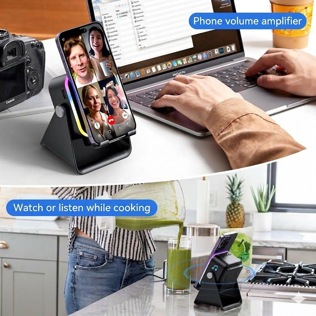 Wireless Induction Speaker & Phone Holder