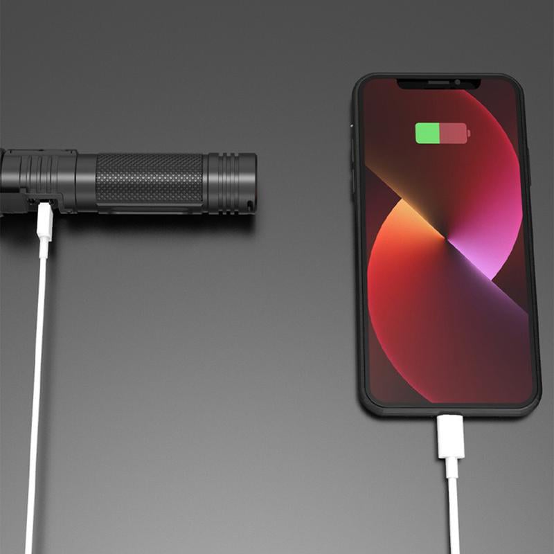 Tactical Flashlight with Power Bank
