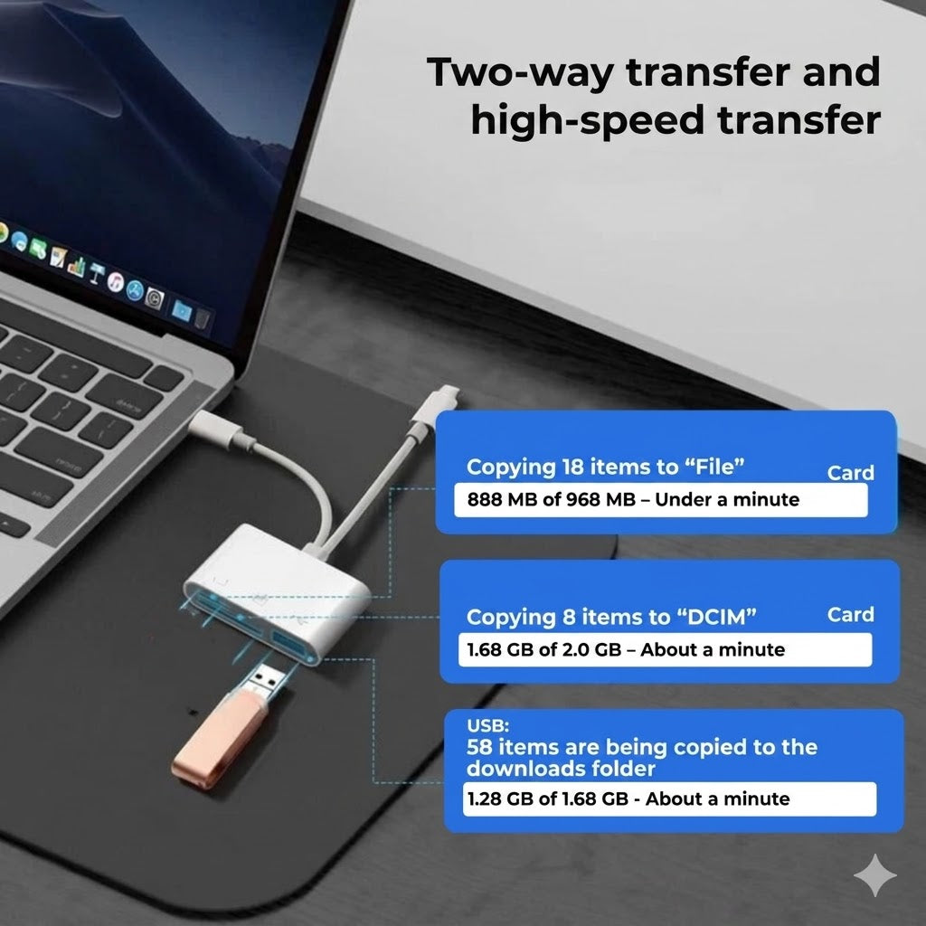 5-in-1 Memory Card Reader