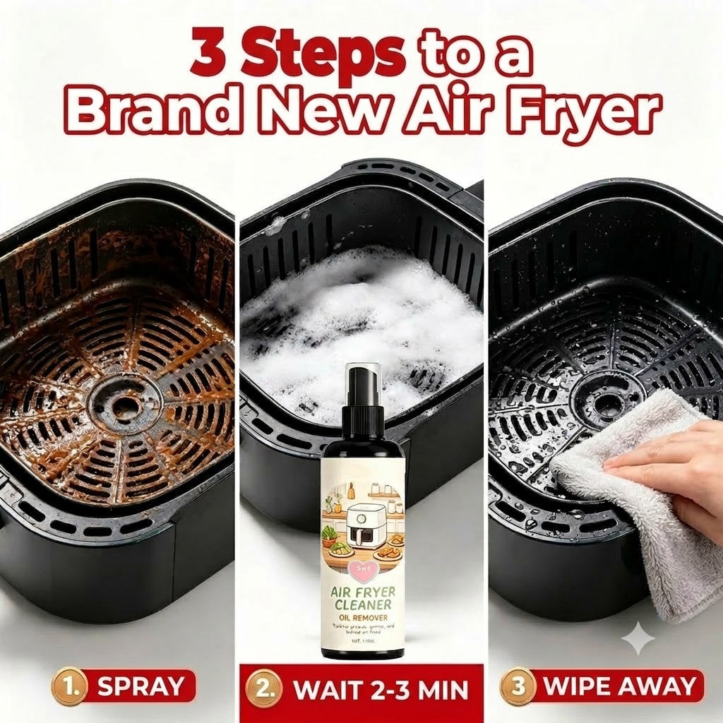 2-in-1 Air Fryer Cleaner & Degreaser Spray