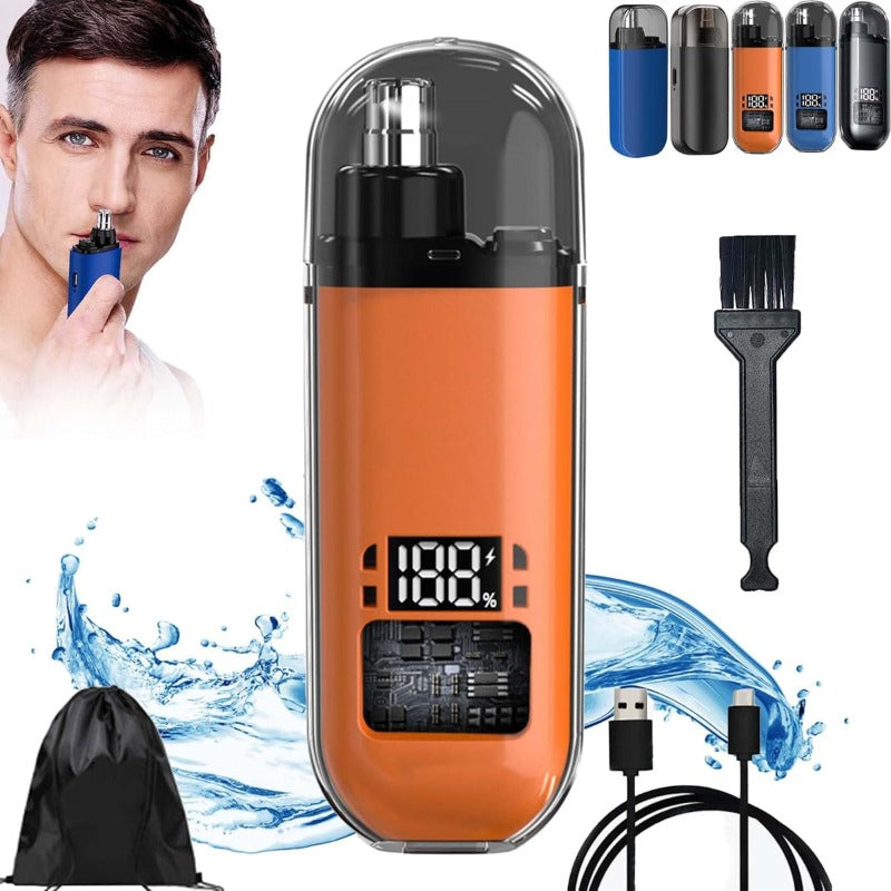 Nose & Ear Hair Trimmer - USB-C Rechargeable (Waterproof & Painless)