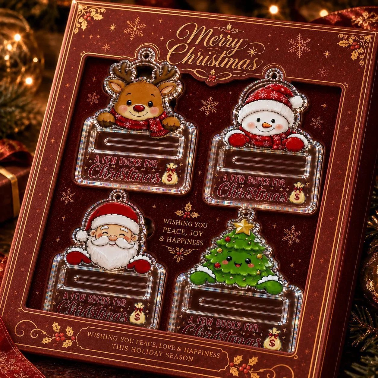 Crystal Clear Christmas Tree Ornaments