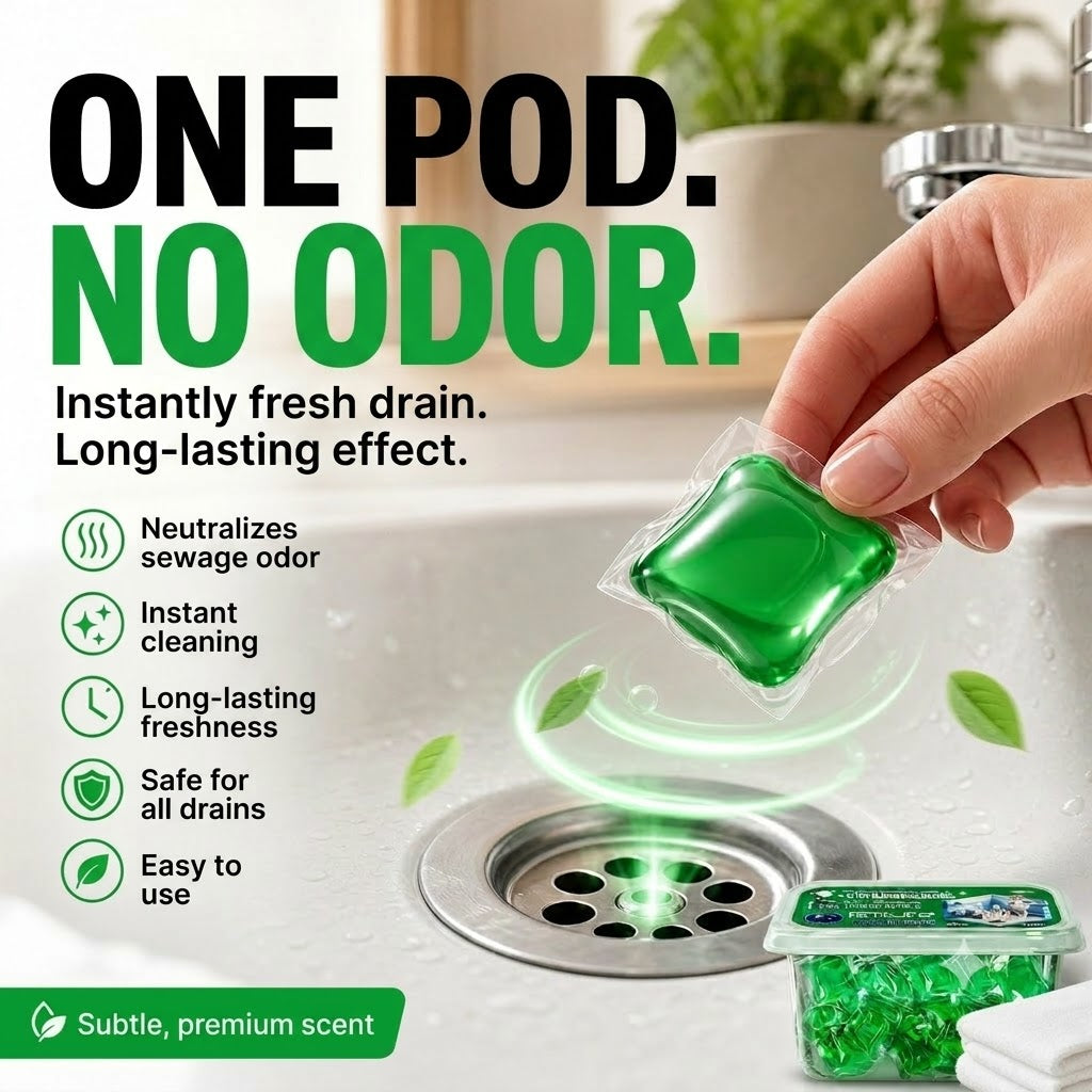 Cleaning & Deodorizing Tablets for Drain Pipes