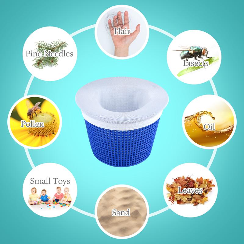 💥 🔥 Limited Time Offer: Buy 2 Get 1 Free! ✨ Pool Skimmer Basket Cleaning Set – Easy and Efficient Skimmer Cleaning (1 Set of 10 Pcs)