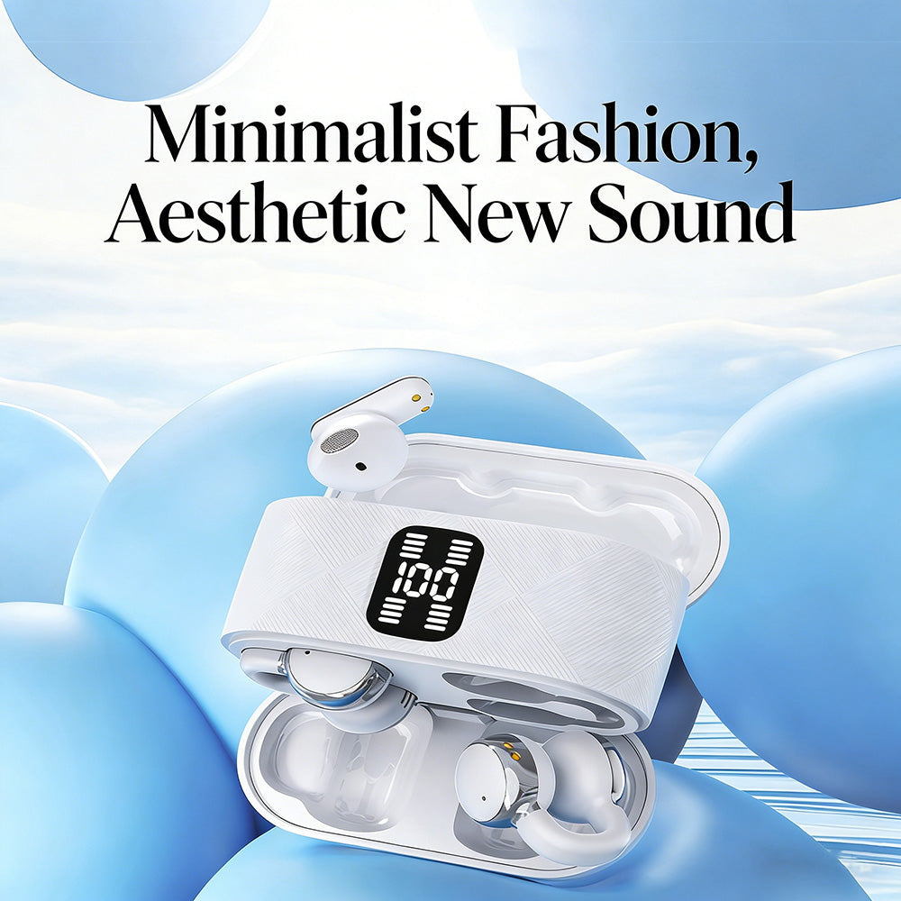 2-in-1 Wireless Bluetooth Headphones with Ear Hooks and Earbuds – 30 Hours Playtime