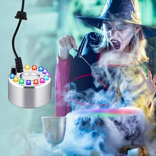 12 LED Ultrasonic Mist Maker – Creates Cool Fog and Colorful Light