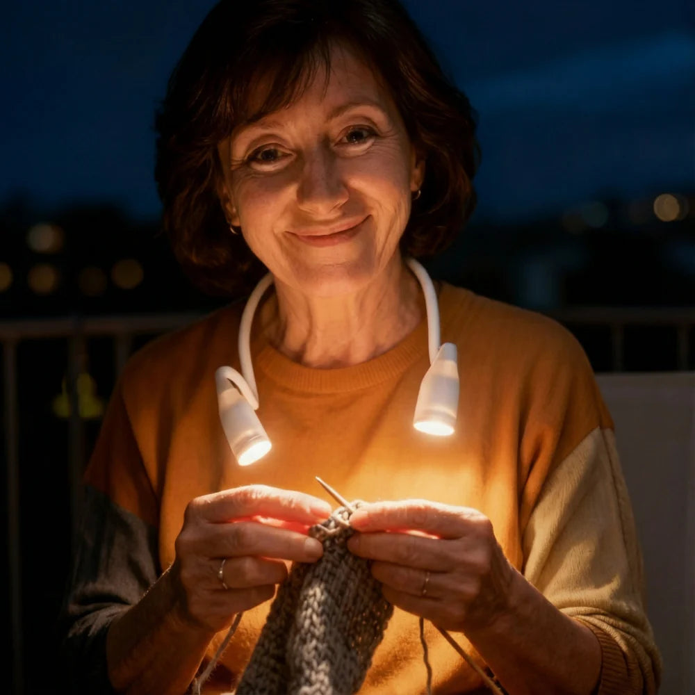 Rechargeable LED Neck Light for Reading & Knitting (Dimmable)