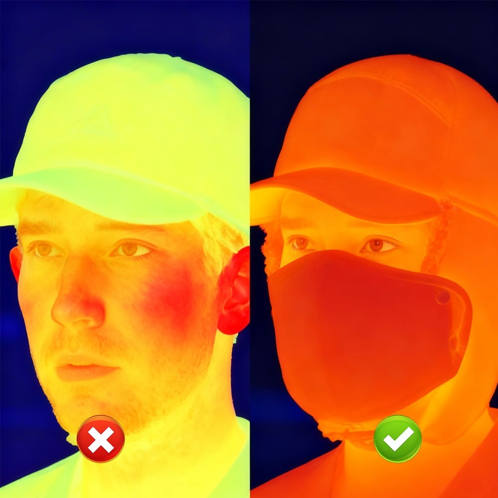 Warm Winter Hat with Face Protection