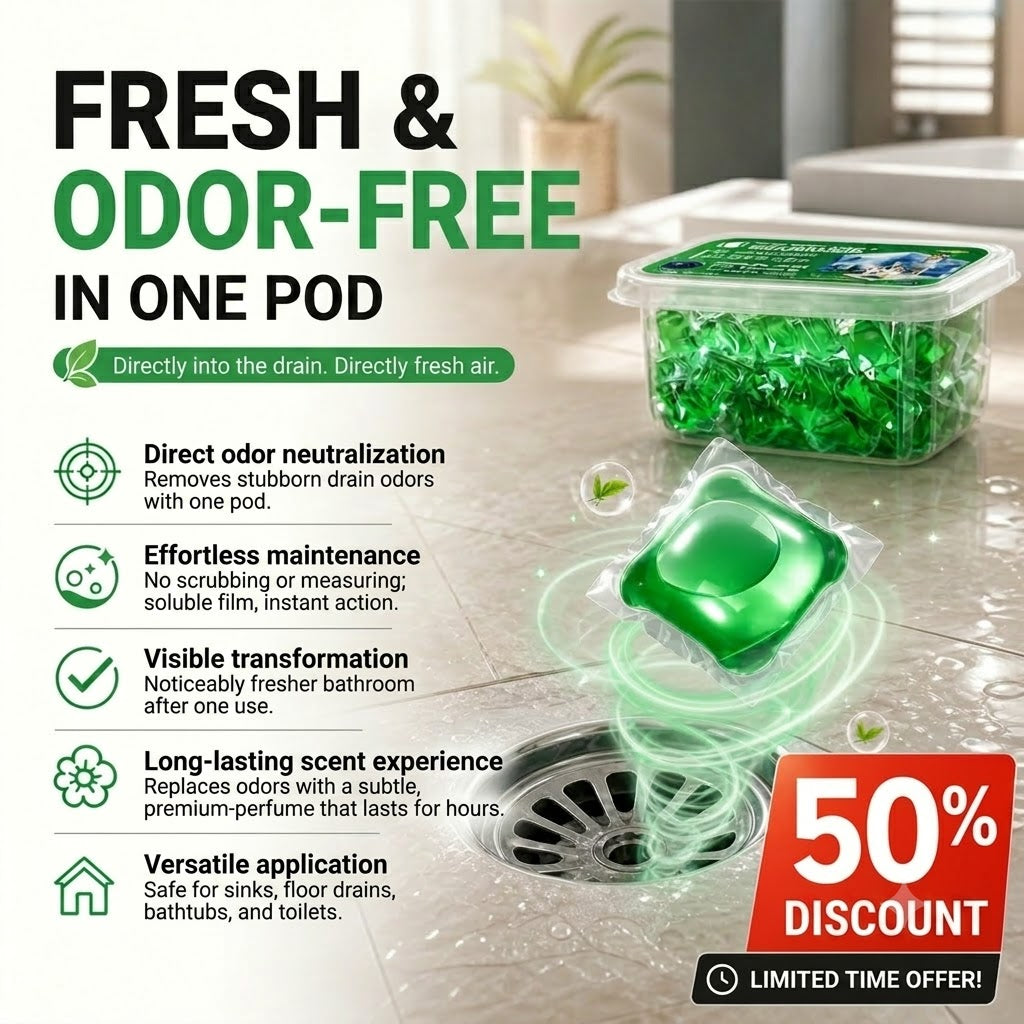 Cleaning & Deodorizing Tablets for Drain Pipes