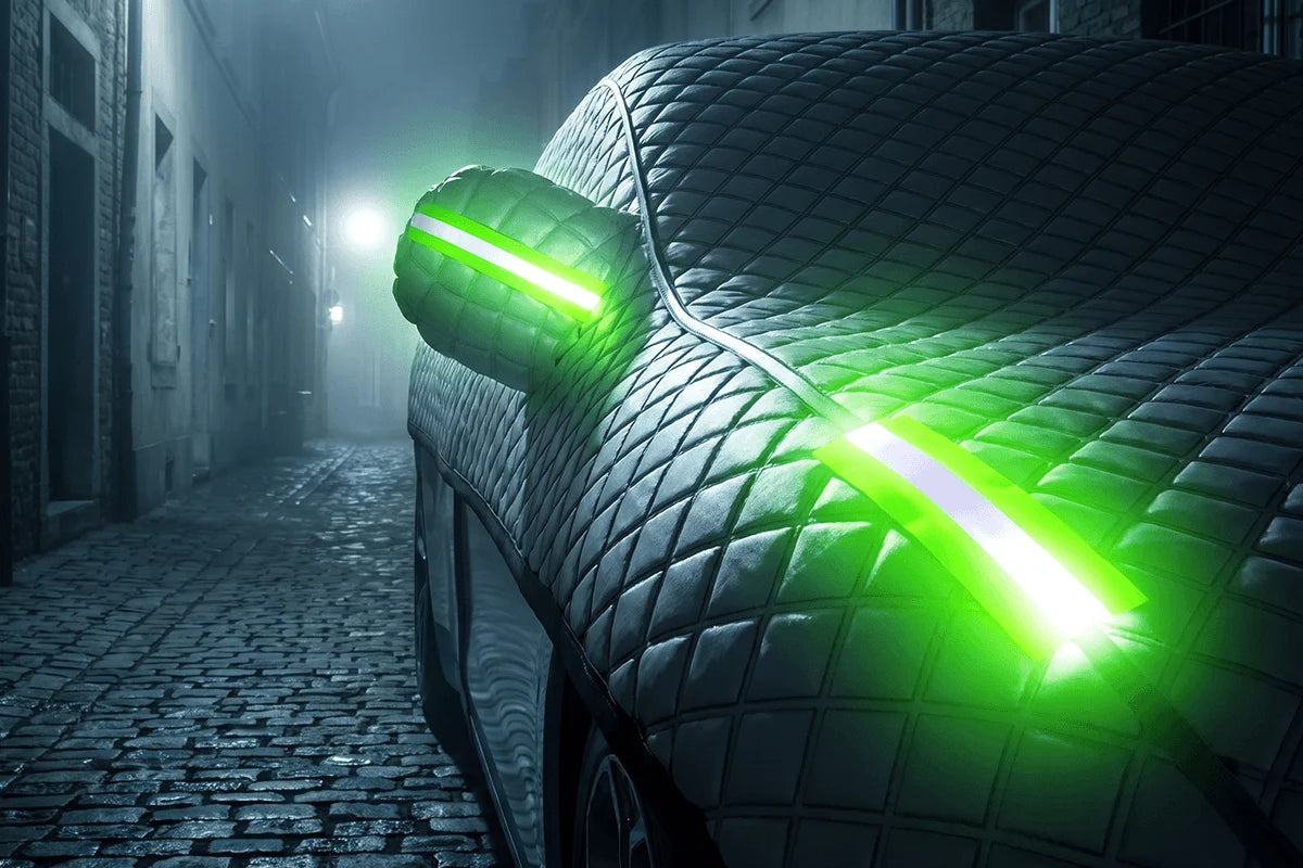 Thick Half Car Cover for Sun and Snow Protection – Frost and UV Resistant Car Garage