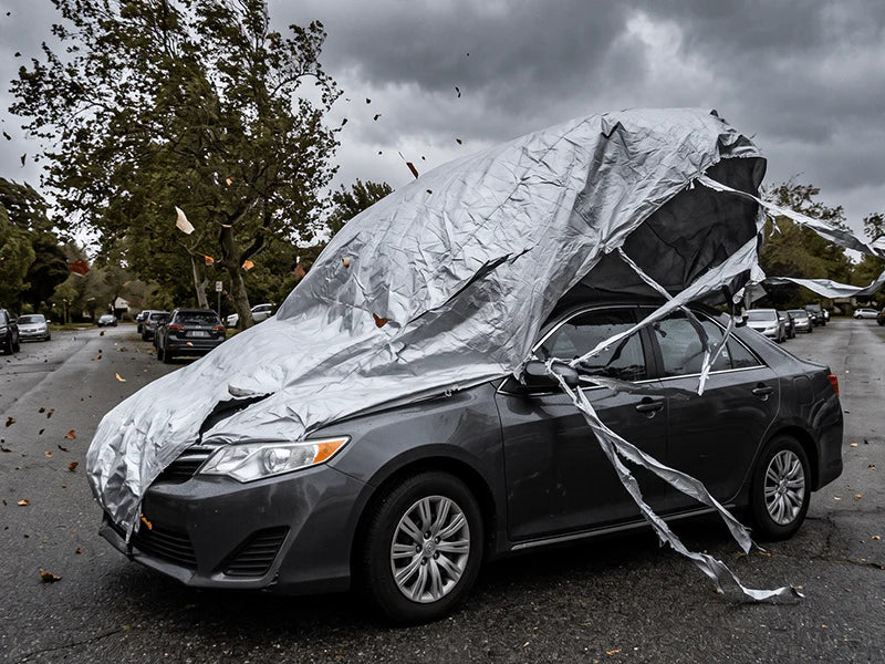 Thick Half Car Cover for Sun and Snow Protection – Frost and UV Resistant Car Garage