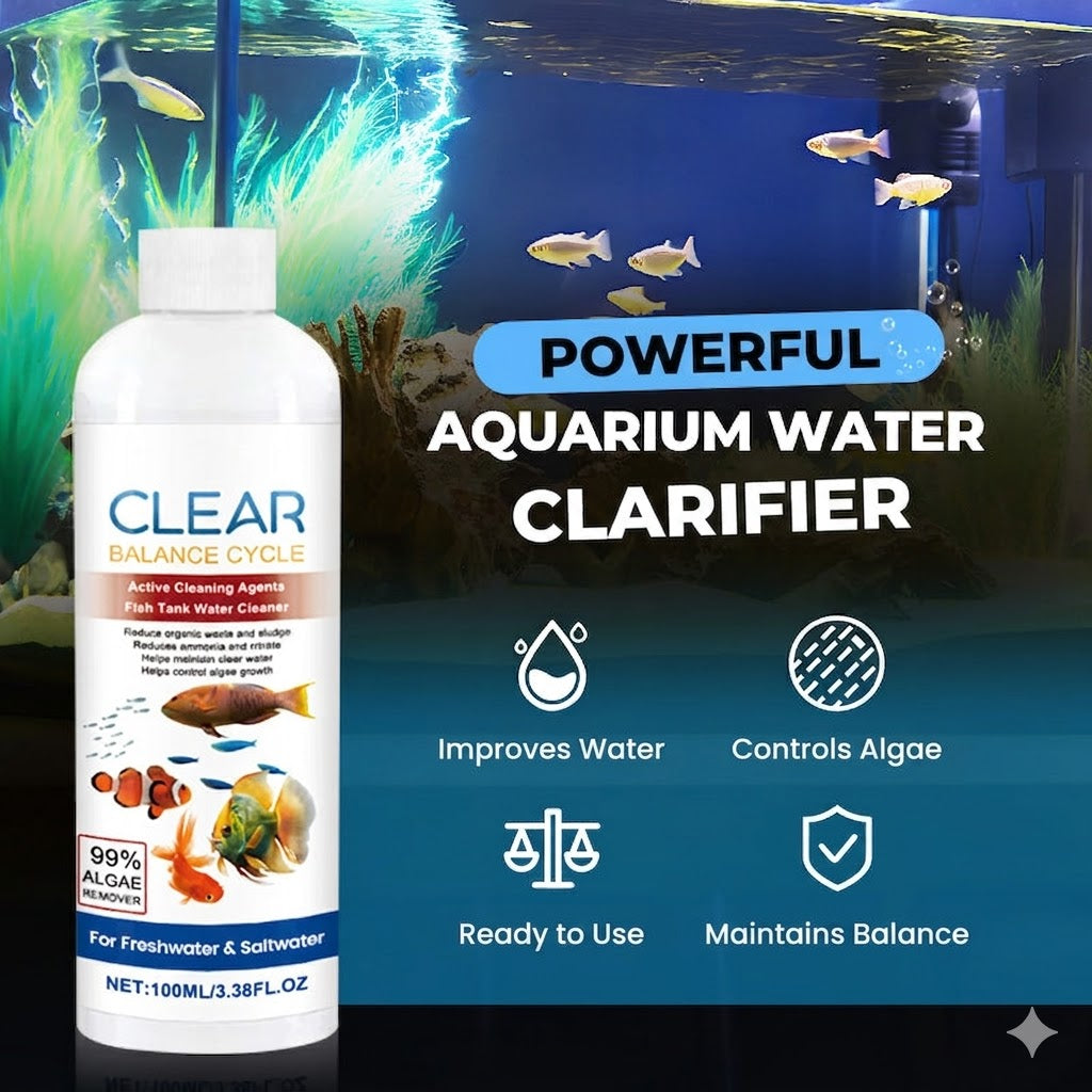 Powerful Aquarium Water Clarifier - 100ml - Against Cloudy Water