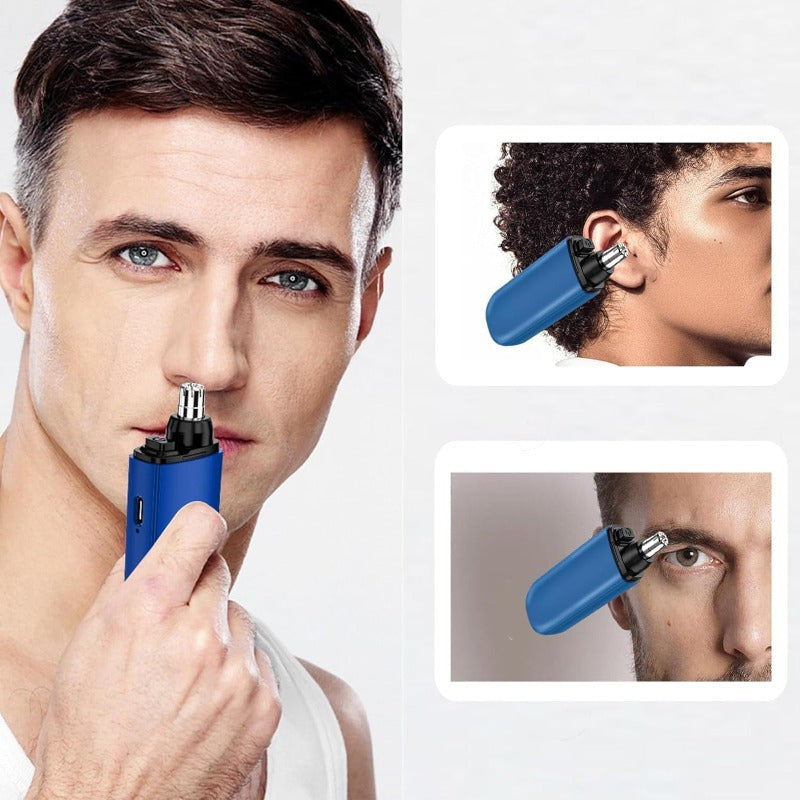 Nose & Ear Hair Trimmer - USB-C Rechargeable (Waterproof & Painless)