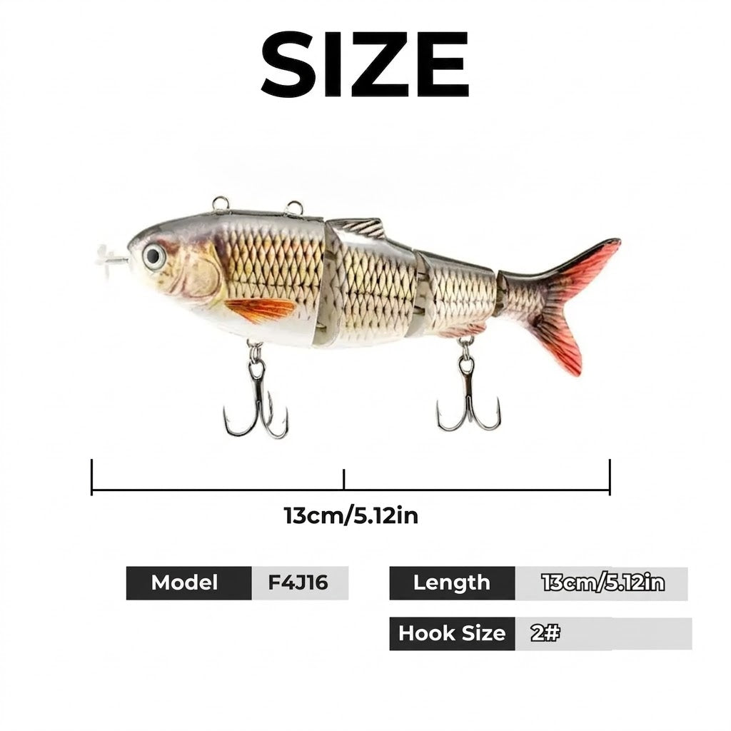 Multi-jointed bionic swimming lure
