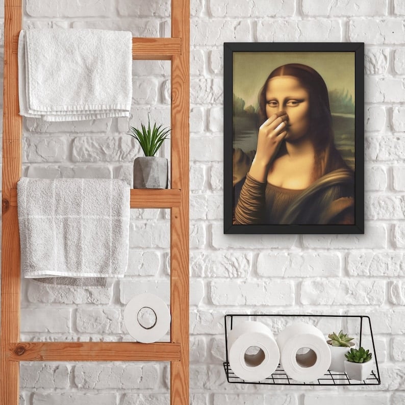 Humorous Mona Lisa Canvas