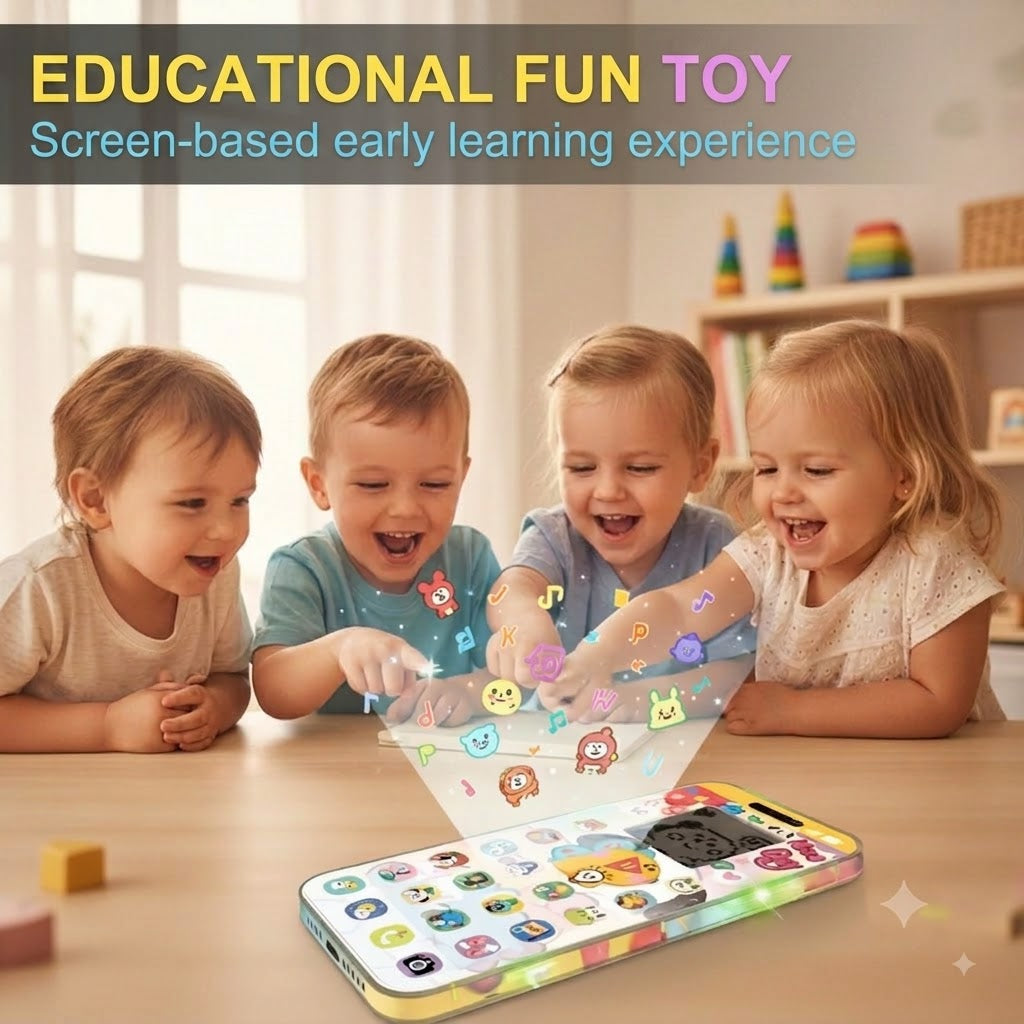 🔥📢 50% OFF📱 Kids' Learning Smartphone | Play & Learn, Eye-Friendly Design – The Ideal Choice for Early Education ✨👶