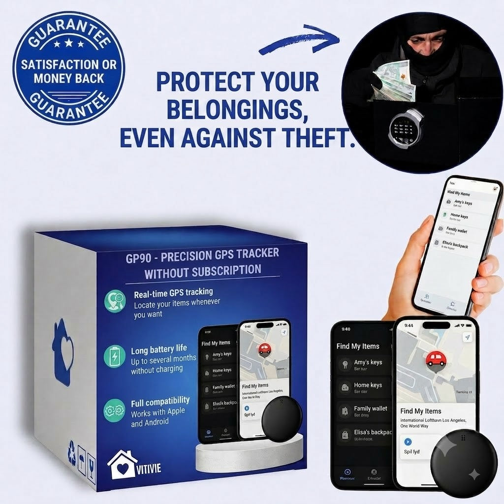 GP90 – Accurate GPS Tracker with No Subscription (Android / iOS)