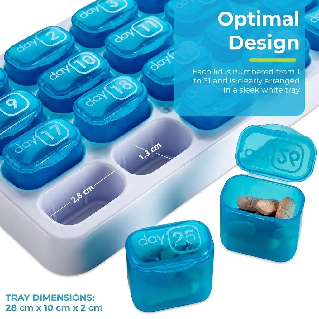 Monthly Pill Box 31 Days