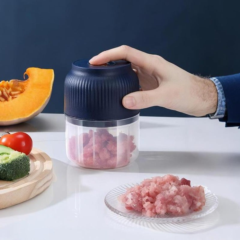 Wireless Mini Chopper – Electric Food Processor for Garlic and Onion – USB Rechargeable